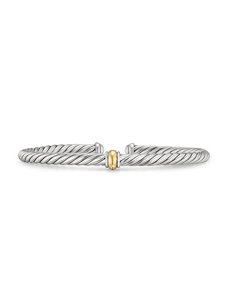 Women's Cable Flex Station Bracelet in Sterling Silver - Silver - Size Medium | Saks Fifth Avenue