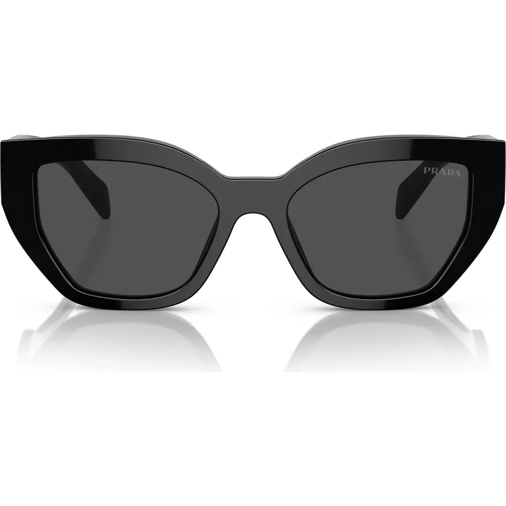 Prada 53mm Butterfly Sunglasses in Black at Nordstrom | Nordstrom