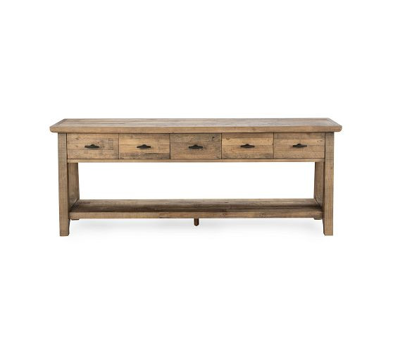 Ridgewood Reclaimed Pine Console Table (82"w) | Pottery Barn (US)