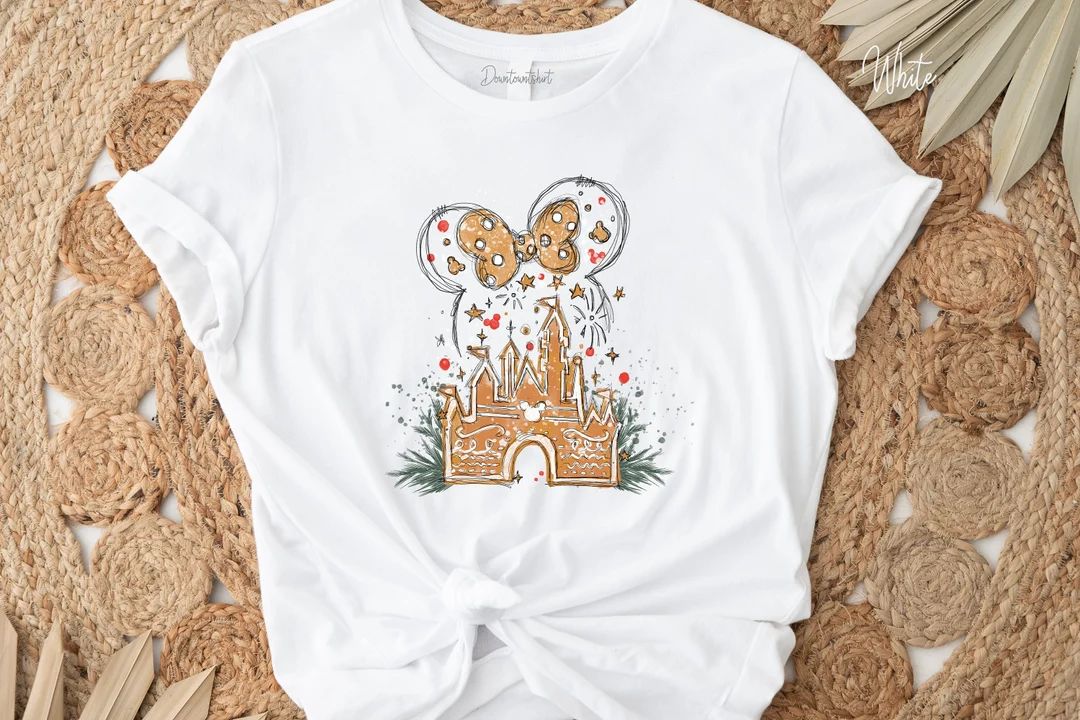 Disney Gingerbread Castle Shirt, Christmas Castle Shirt, Disney Christmas Shirt, Mickey Christmas Sh | Etsy (US)