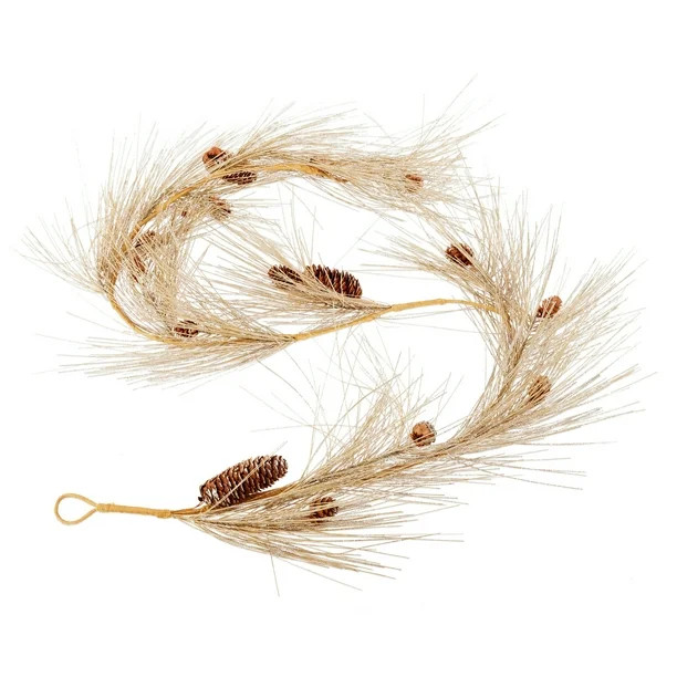 Holiday Time Gold Plastic 72inch Christmas Garland Decor - Walmart.com | Walmart (US)