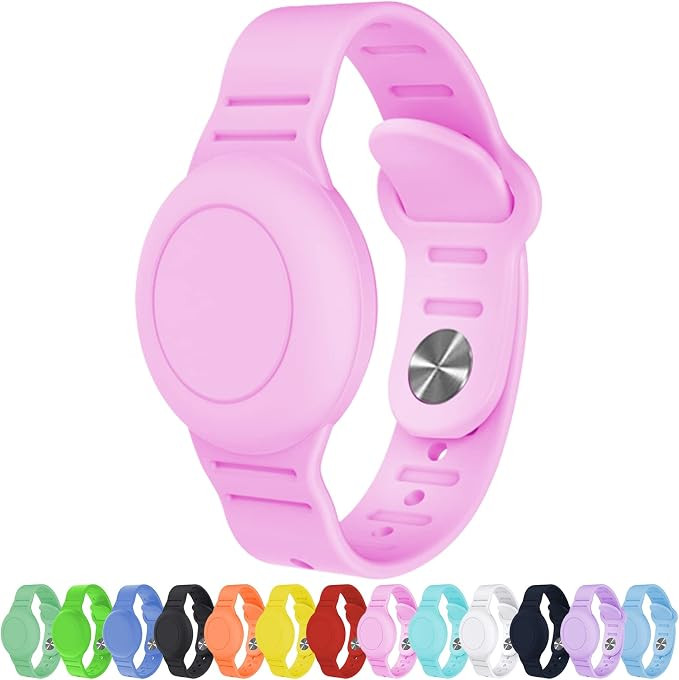 Waterproof AirTag Bracelet for Kids, Hidden Silicone Wristband for AirTag, GPS Tracker Case for A... | Amazon (US)