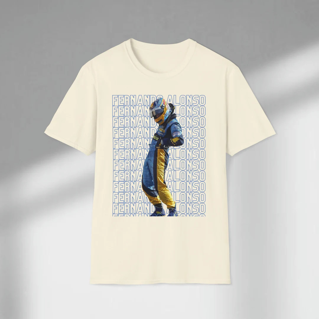 Fernando Alonso Renault Formula One Unisex Softstyle T-Shirt | Etsy (US)