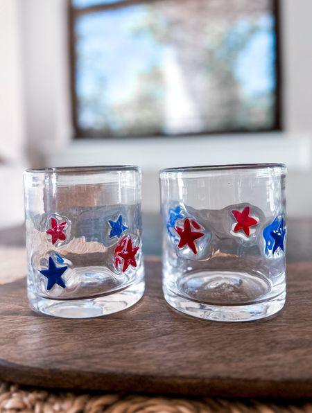 The cutest patriotic glasses 

America - July - 4th of July - Anthropologie Glasses - Star Cups - Holiday Glasses 

#LTKHome #LTKSeasonal