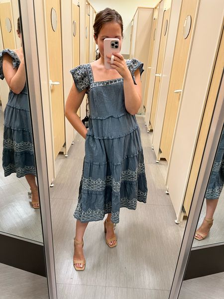 Just over $25 for Labor Day, this dress is the perfect fall blue. Appreciate the stitching and the quality of the sleeves. Had great movement and could easily layer with a cardigan.

Sizing- stay tts (xs)

#LTKunder50 #LTKsalealert #LTKworkwear