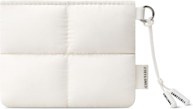 Comfyable Cute Puffy Coin Purse Pouch Change Holder For Women, Small Organizer with ID Window, Ma... | Amazon (US)