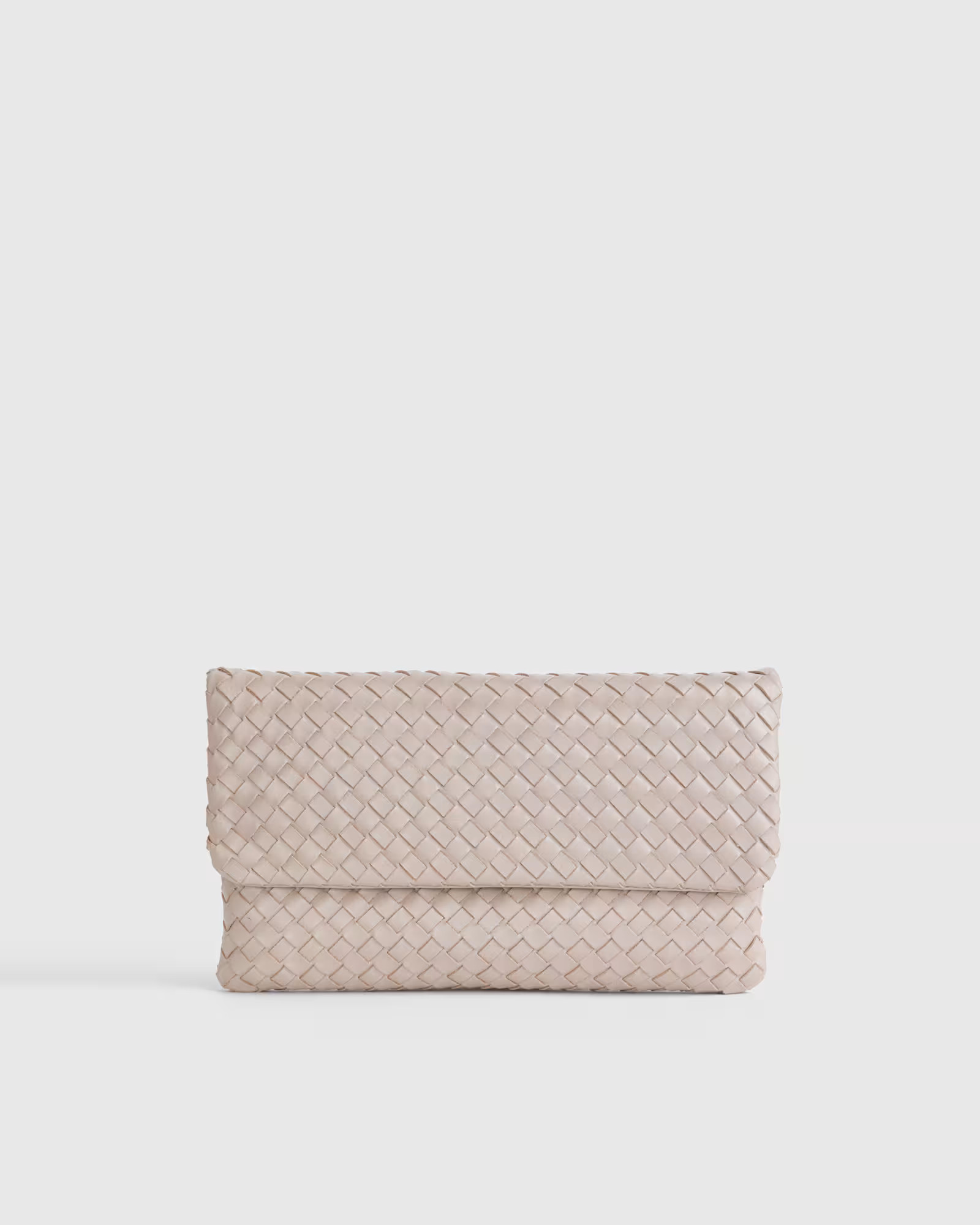 Italian Leather Handwoven Convertible Clutch | Quince