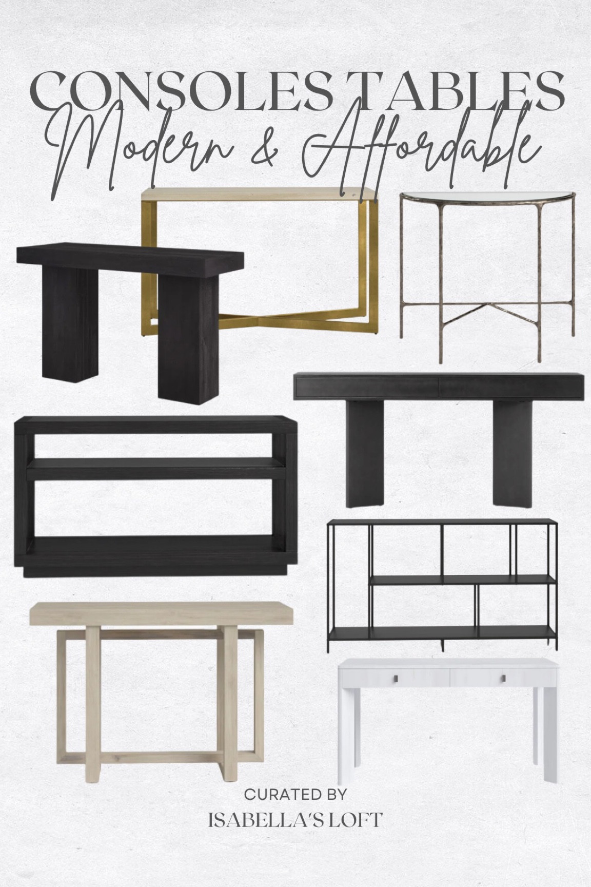 Consoles Tables Modern & Affordable

Media Console, Living Home Furniture, Bedroom Furniture, stand, cane bed, cane furniture, floor mirror, arched mirror, cabinet, home decor, modern decor, mid century modern, kitchen pendant lighting, unique lighting, Console Table, Restoration Hardware Inspired, ceiling lighting, black light, brass decor, black furniture, modern glam, entryway, living room, kitchen, bar stools, throw pillows, wall decor, accent chair, dining room, home decor, rug, coffee table

#LTKhome #LTKbump #LTKFind