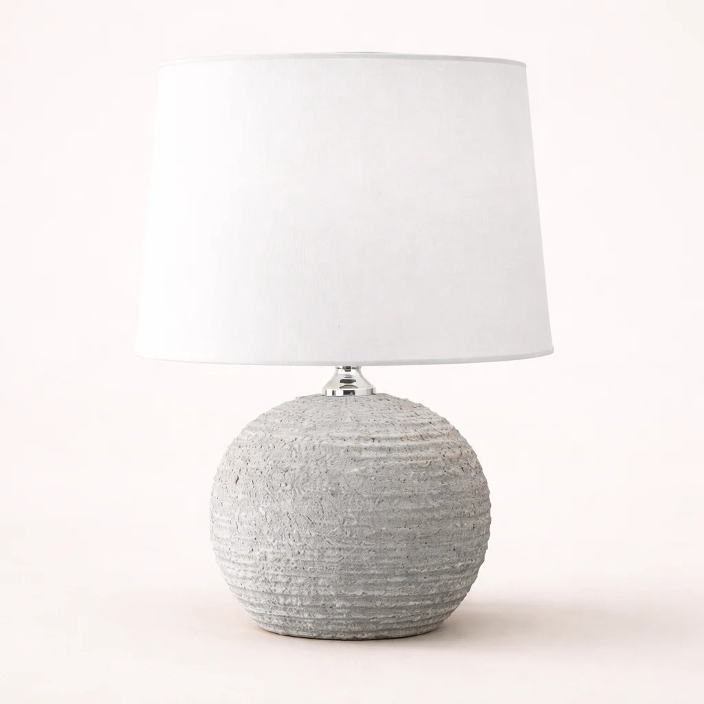 Grey Ceramic Lamp | By Luxe B Co. | luxe bCO