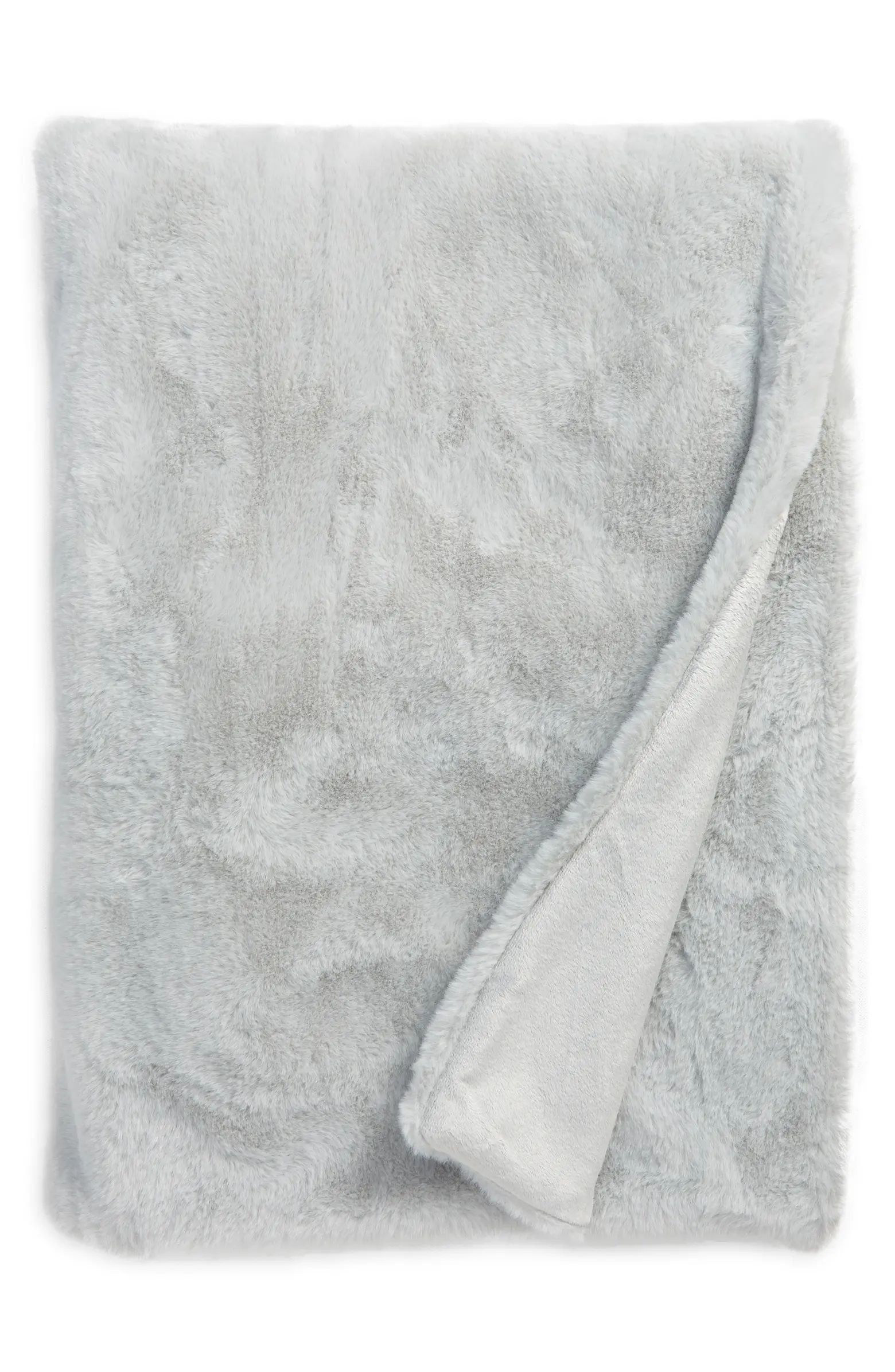 Recycled Faux Fur Throw Blanket | Nordstrom
