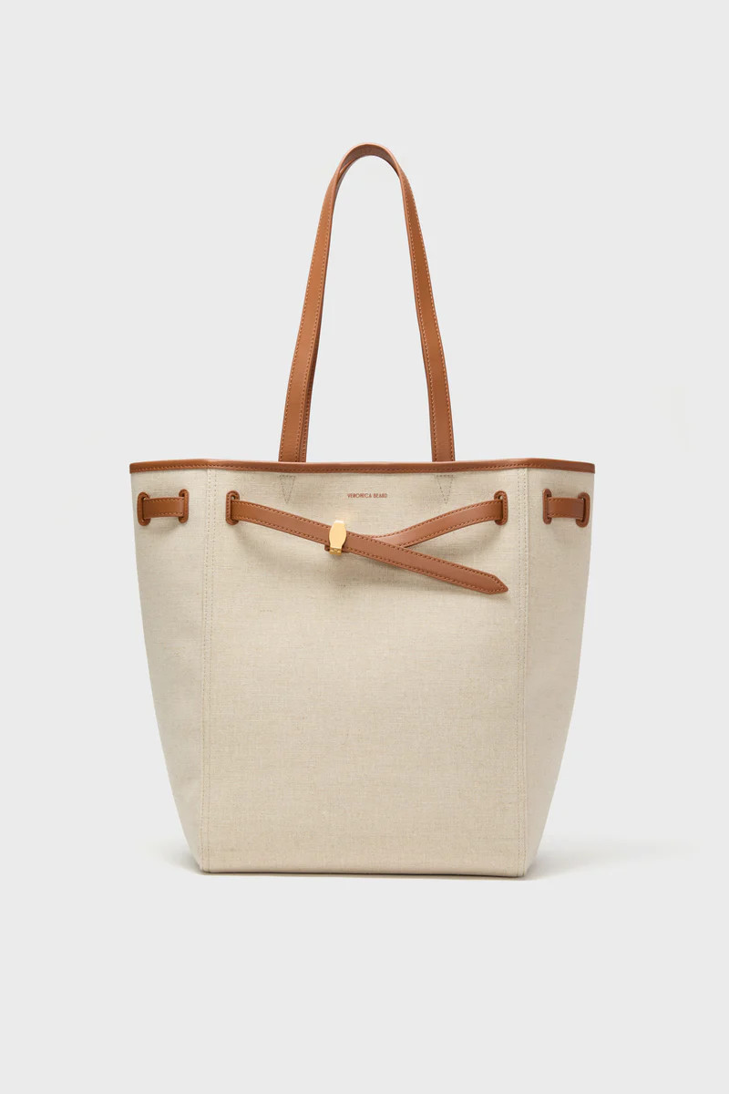 Natural Linen and Hazelwood Veronica Beard Dash Tote | Tuckernuck (US)