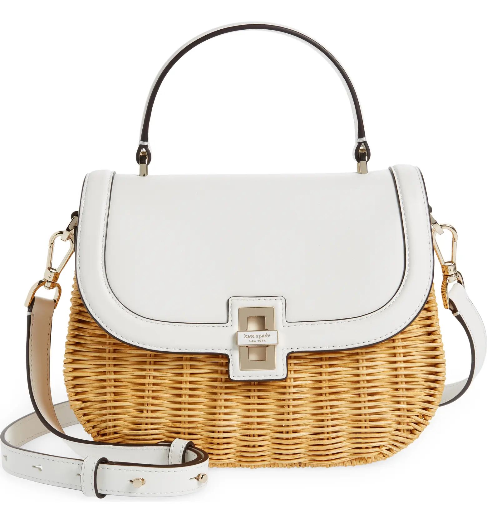 gracie wicker medium top handle bag | Nordstrom