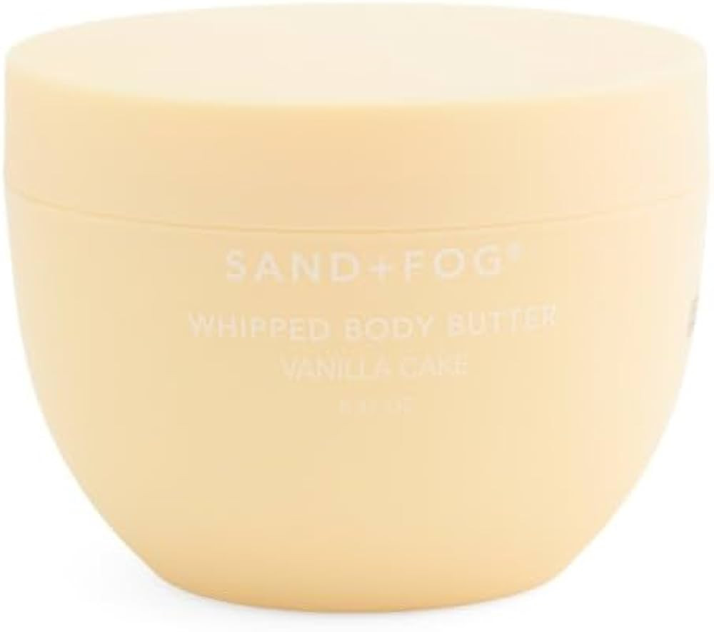 SAND AND FOG Vanilla Cake Whipped Body Butter, 8.47 oz, Moisturizing Cream for Skin Care | Amazon (US)