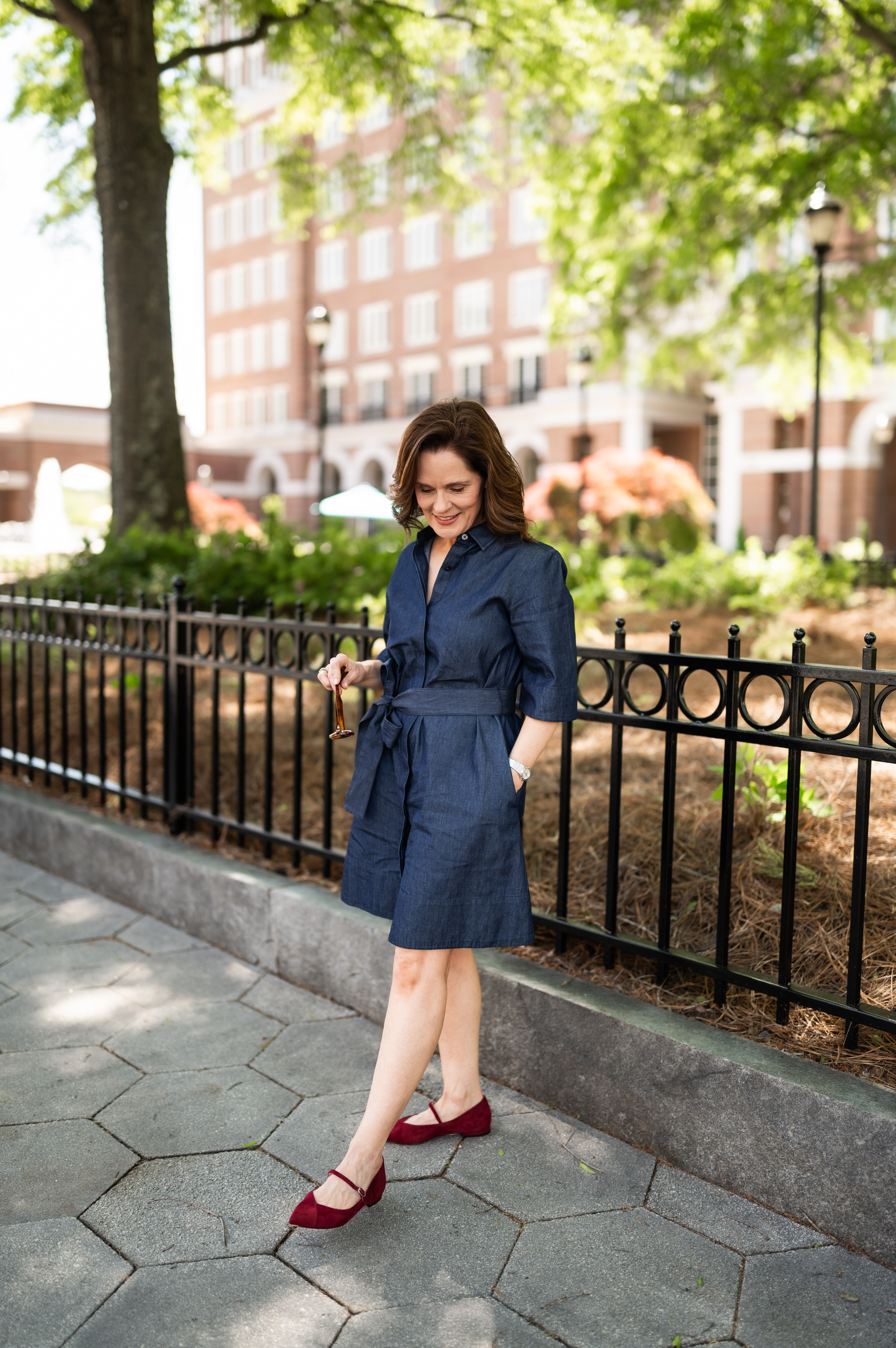 Chambray dress and Mary Jane flats for a casual summer dress outfit.

The belted chambray dress would be great for business casual or casual outings. I am wearing a size 0, which is petite-friendly.

The Ally Shoes Mary janes are made for walking.  Great arch support and cushioning.  The suede is soft and doesn't have to be broken in.  Use code BETH10 for 10% off. 

 

#LTKOver40 #LTKPetite #LTKShoeCrush
