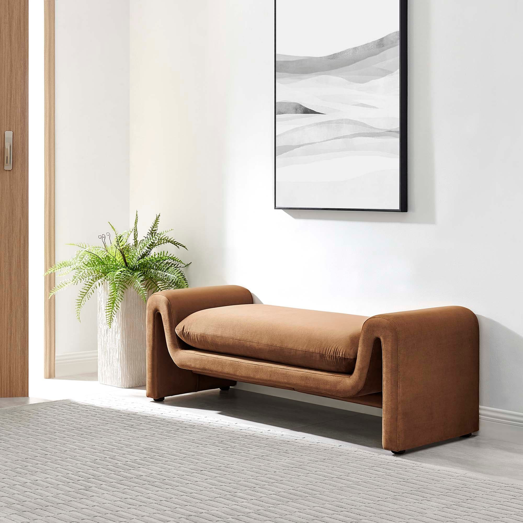 Waverly Performance Velvet Bench | Overstock