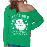 I Got Hos in Different Area Codes Sweatshirt Off The Shoulder Sweatshirt Sweater Ugly Christmas For  | Etsy (US)