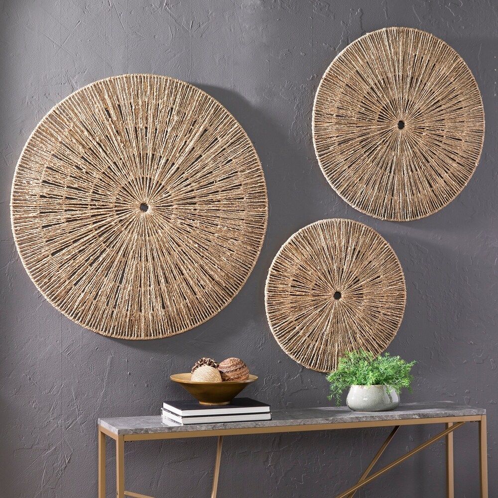 Harper Blvd Delery Seagrass Wall Decor, 3pc Set (As Is Item) | Bed Bath & Beyond