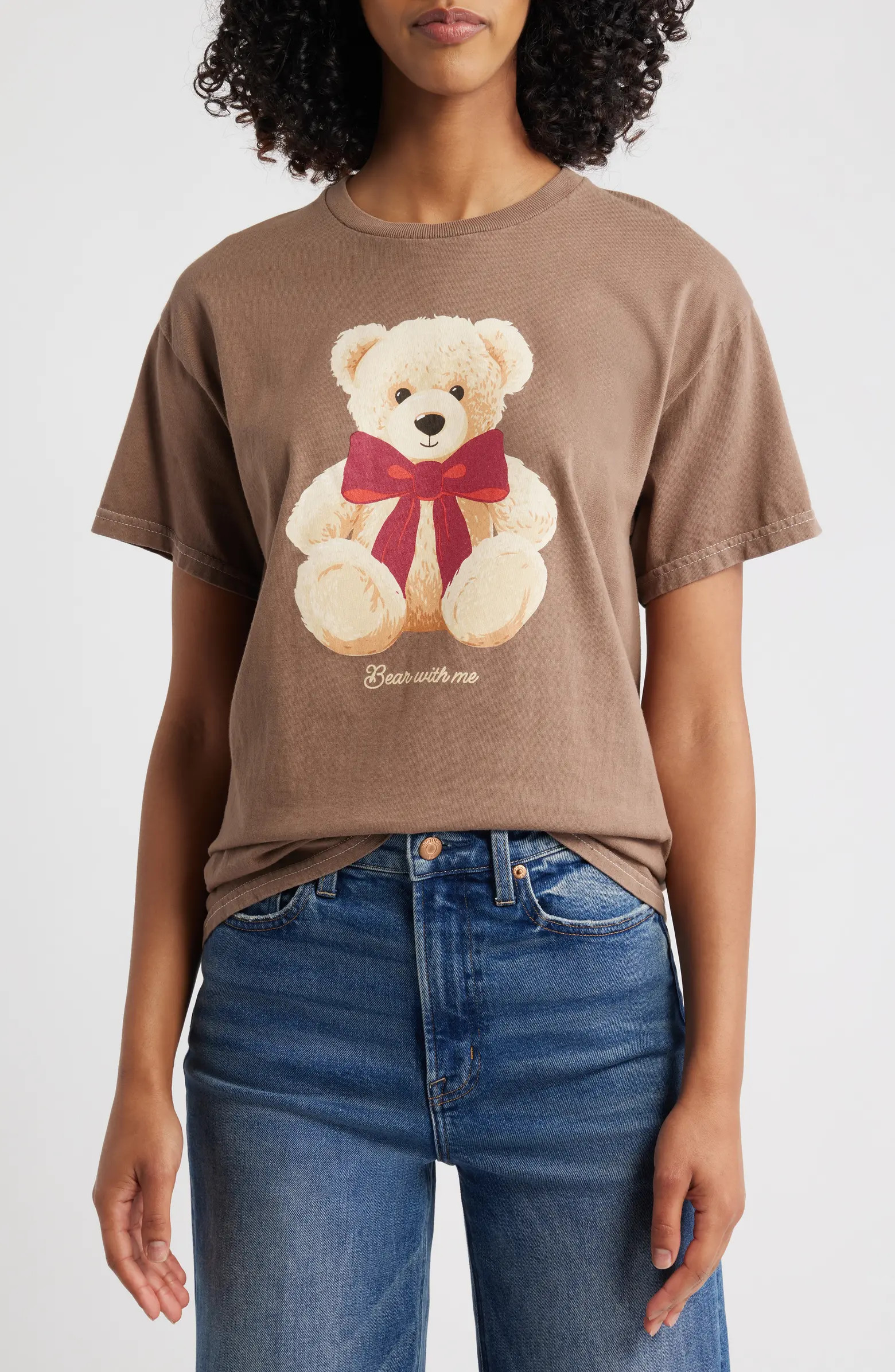 Bow Tie Bear Cotton Graphic T-Shirt | Nordstrom