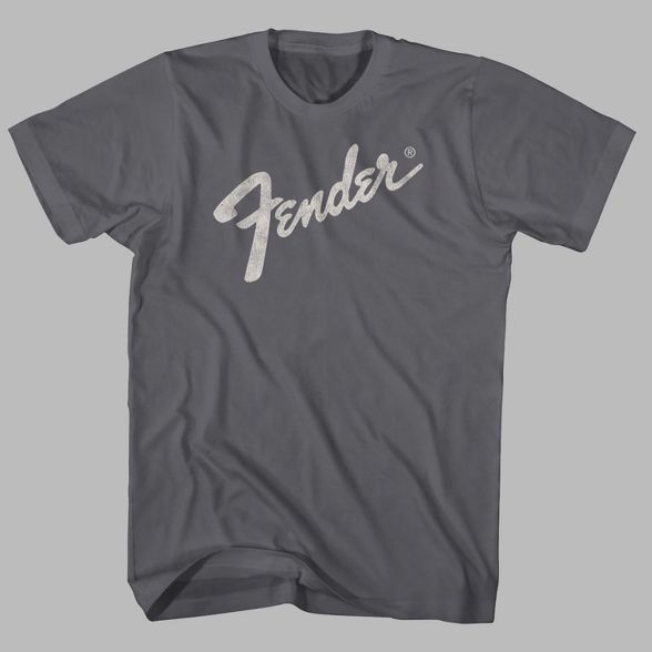 Men's Fender Short Sleeve Graphic T-Shirt - Charcoal | Target