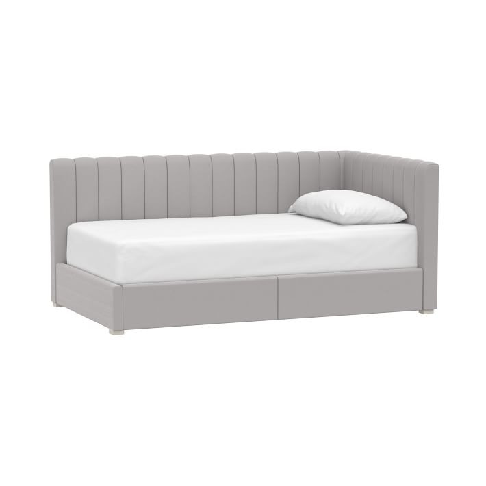 Avalon Upholstered Corner Storage Bed | Pottery Barn Teen