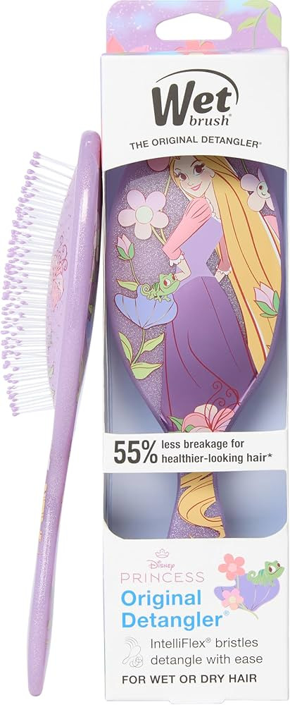 Wet Brush Disney Princess Rapunzel Original Detangler Hair Brush, Pain-Free Knot Removal, Flexibl... | Amazon (US)