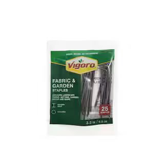 3.5 in. Weed Barrier Landscape Fabric Garden Staples (25-Pack) | The Home Depot