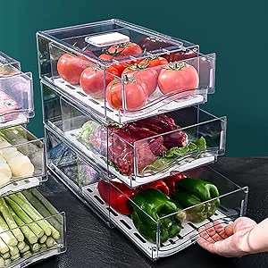 Diskary Fridge Organizers, Stackable Kitchen Organizers and Storage, Fridge Organizers and Storag... | Amazon (CA)