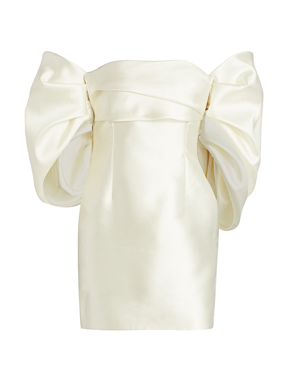 Elina Off-the-Shoulder Puff-Sleeve Mini Dress | Saks Fifth Avenue