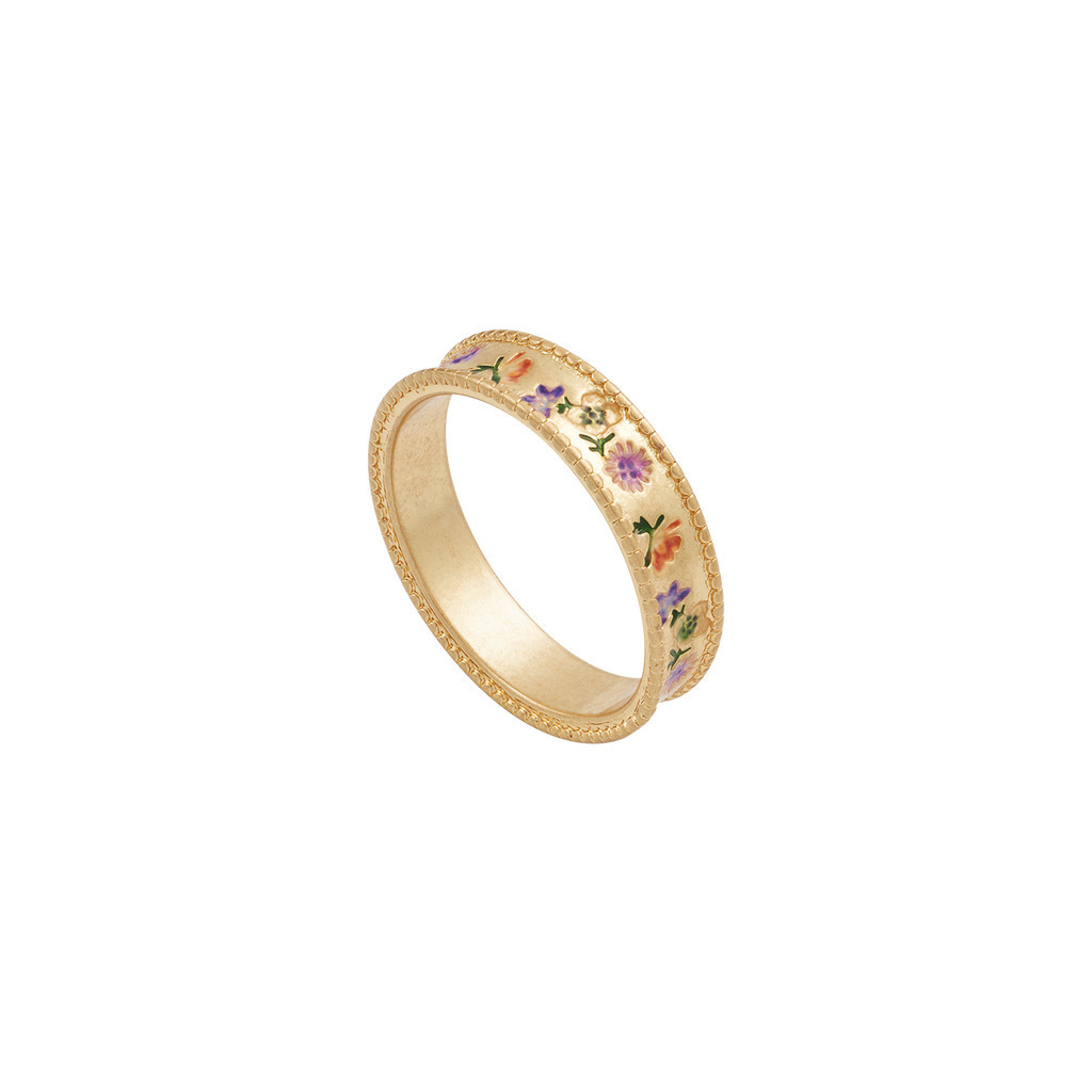 Fable England Folksy Floral Ring in Gold at Nordstrom, Size Small | Nordstrom