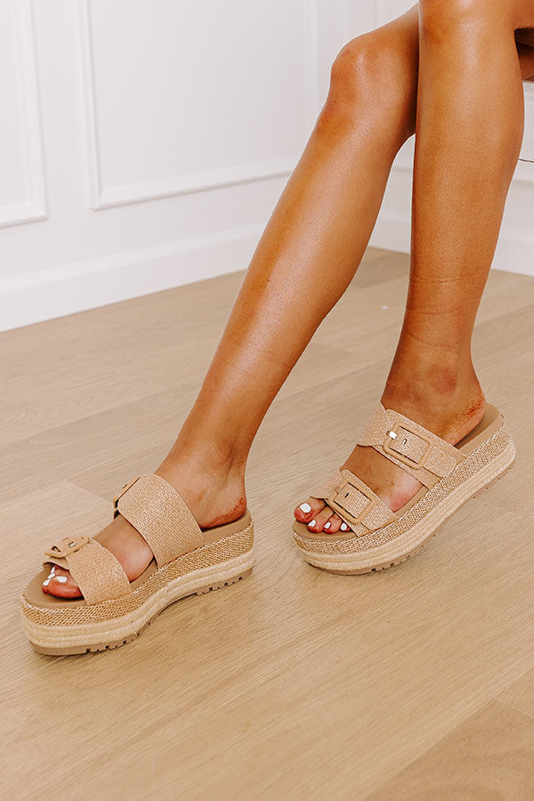 The Ariana Raffia Woven Sandal | Impressions Online Boutique