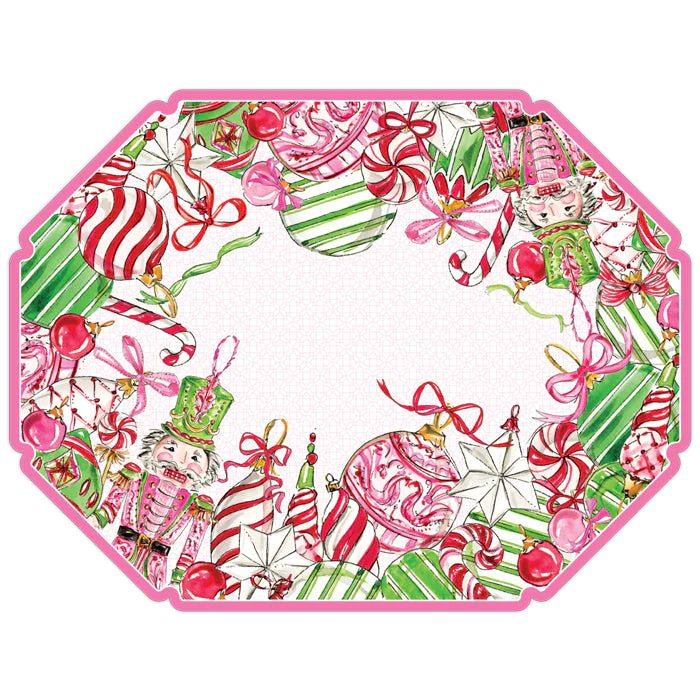 Pink Peppermint Posh Die-Cut Placemat | Rosanne Beck Collections
