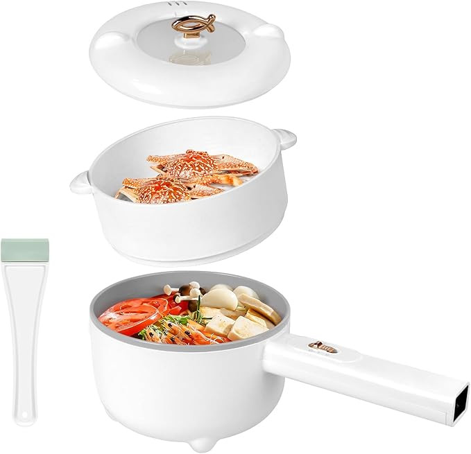 Electric Hot Pot 2L, 700W Portable Multi-Purpose Cooker | Dual Power Control, Non-Stick Pot for N... | Amazon (US)