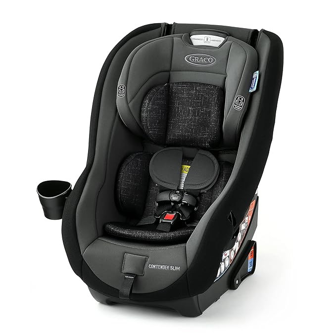 Graco Contender Slim Convertible Car Seat, West Point, Space-Saving Design, Lightweight and Compa... | Amazon (US)