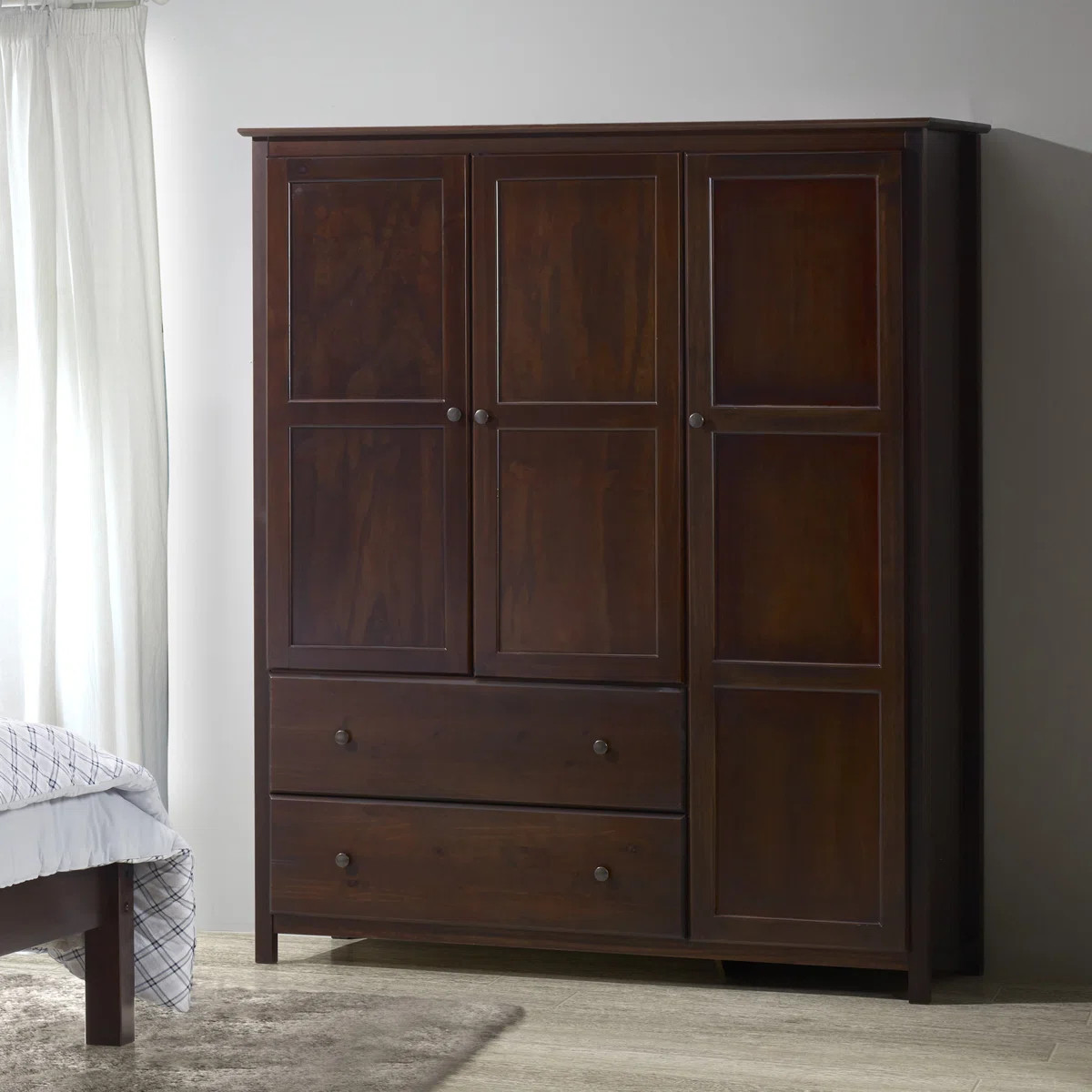 Grain Wood Furniture Shaker Wardrobe Armoire & Reviews | Wayfair | Wayfair North America