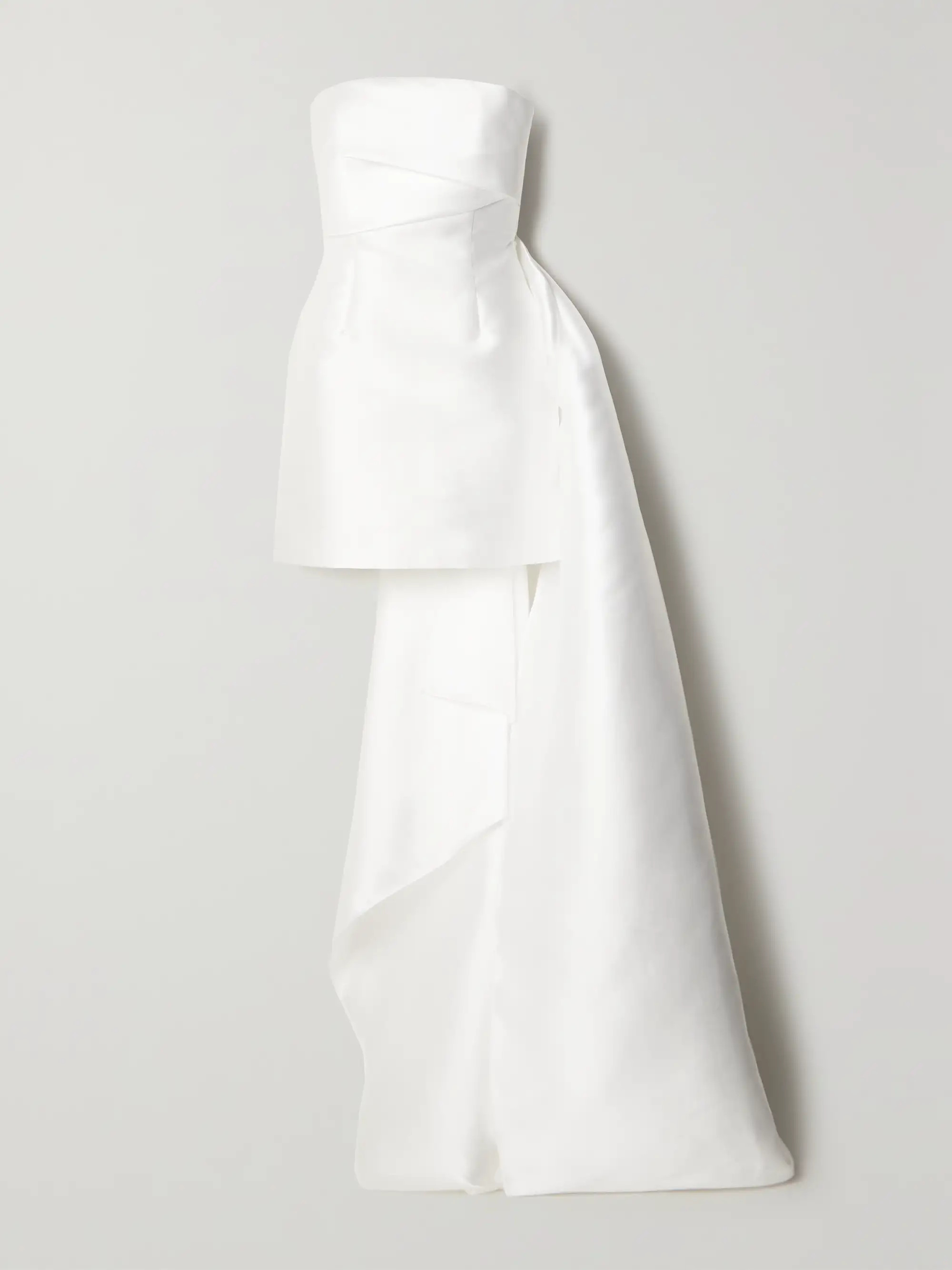 SOLACE LONDON Meyer strapless asymmetric faille mini dress | NET-A-PORTER | NET-A-PORTER (US)