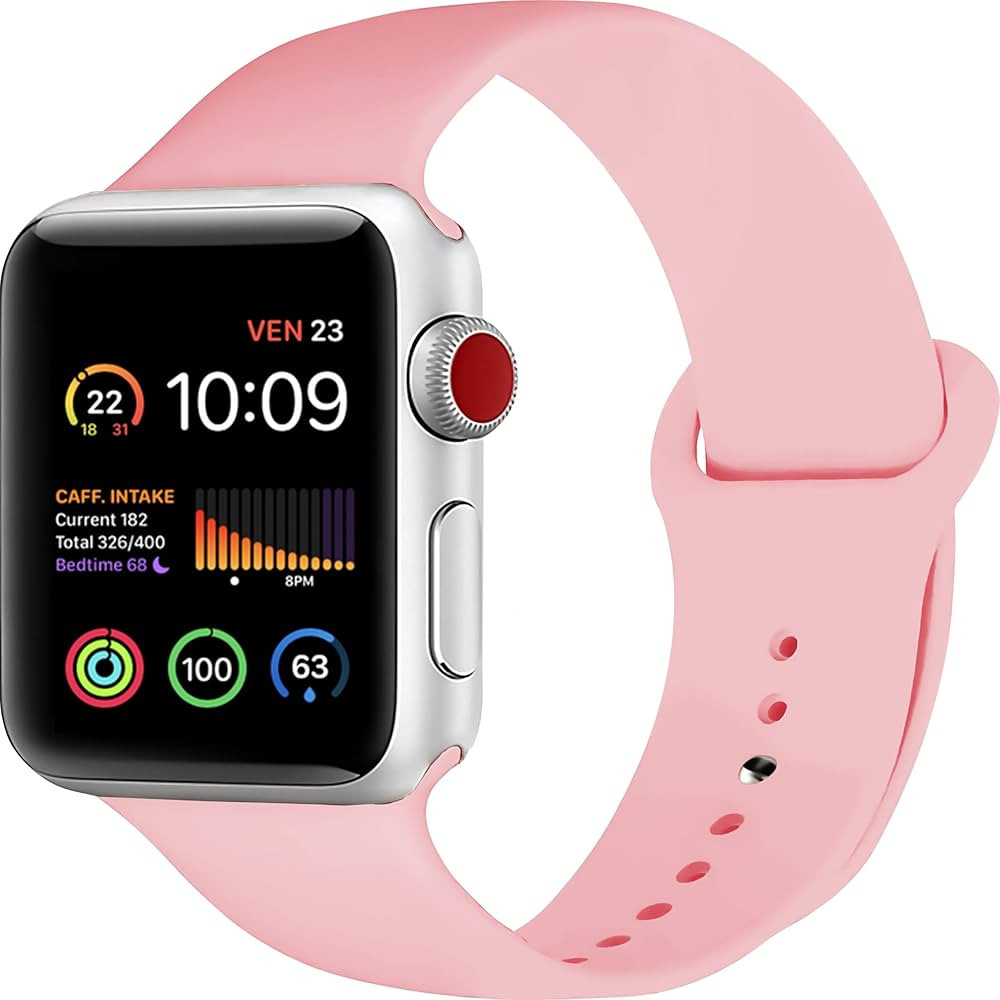 IceSword Sport Band For Apple Watch Bands 41mm 40mm 38mm, Soft Silicone Sport Wristbands Replacem... | Amazon (US)