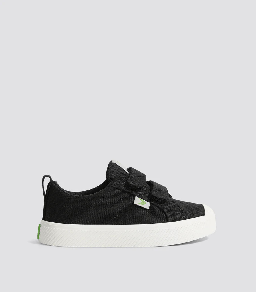OCA Low Black Canvas Sneaker Kids | Cariuma