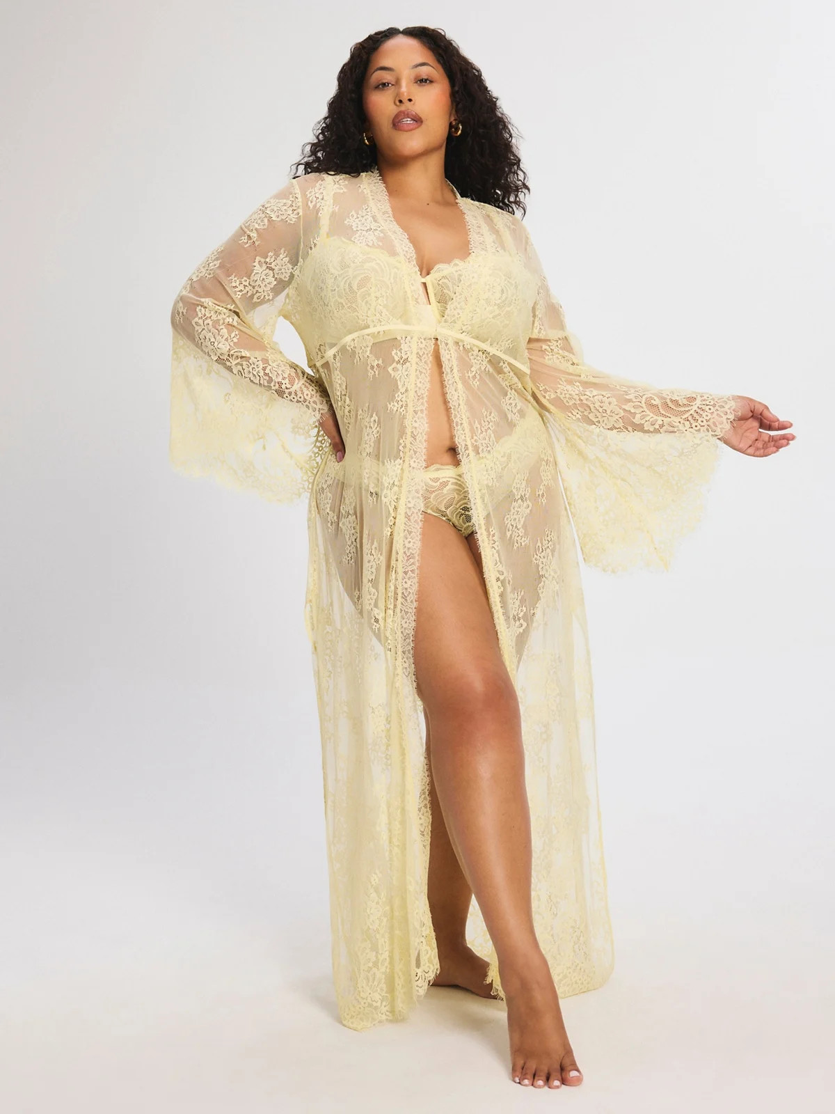 Lace Flow Maxi Robe | Savage x Fenty - North America