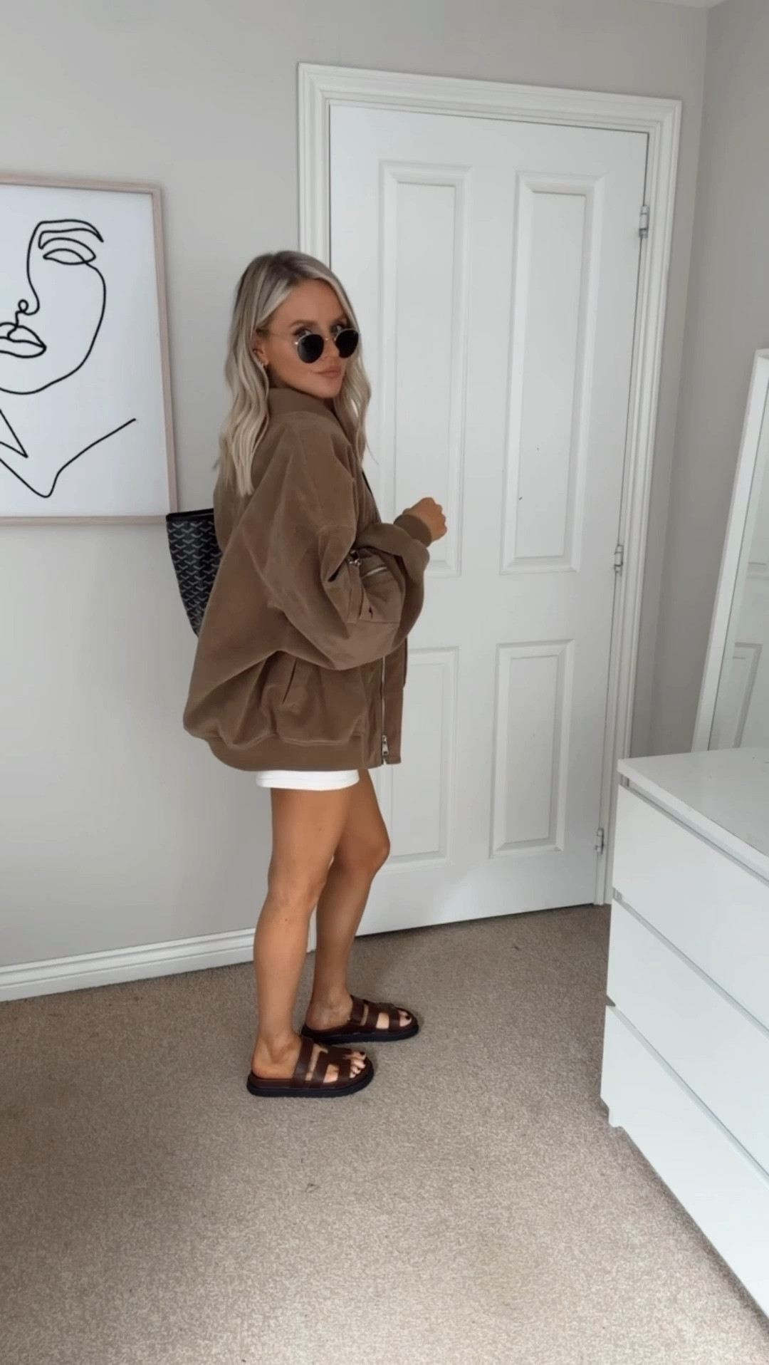 An oversized jacket with shorts or a skirt is one of my favourite late summer outfits 🤎

#dailyoutfits #dailyoutfitinspo #transitionaloutfit #grwmreel 

Transitional autumn outfit , suede bomber jacket , autumn capsule wardrobe , wardrobe staples , everyday outfit ideas , daily outfit inspiration

#LTKsummer #LTKstyletip #LTKuk