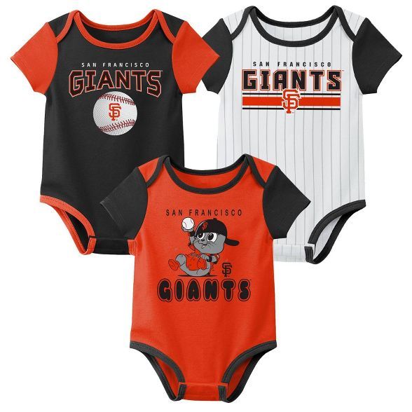 MLB San Francisco Giants Baby Boys' 3pk Bodysuit Set | Target