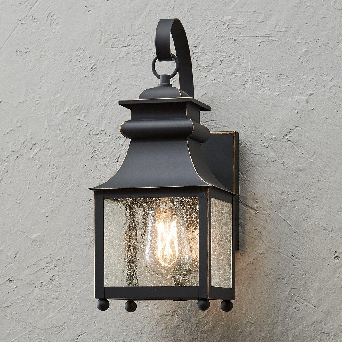 Homesteader Seeded Glass Outdoor Sconce - 1 Light | Shades of Light