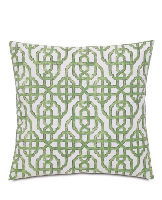 Lacefield Imperial kelly green jade Designer Linen Pillow | Etsy | Etsy (US)