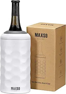 MAXSO Wine Chiller Bucket, Portable 750ml Champagne & Wine Bottle Cooler Keep Wine & Beverages Co... | Amazon (US)