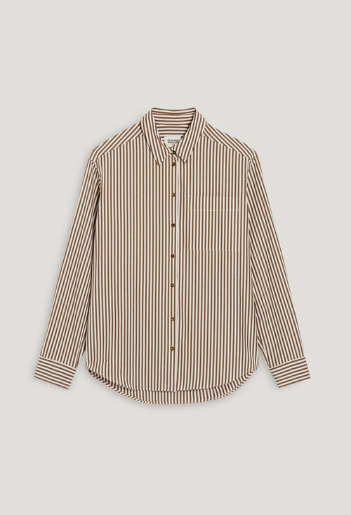 Chemise rayée bronze | Claudie FR | Claudie Pierlot (FR, DE, ES, UK)