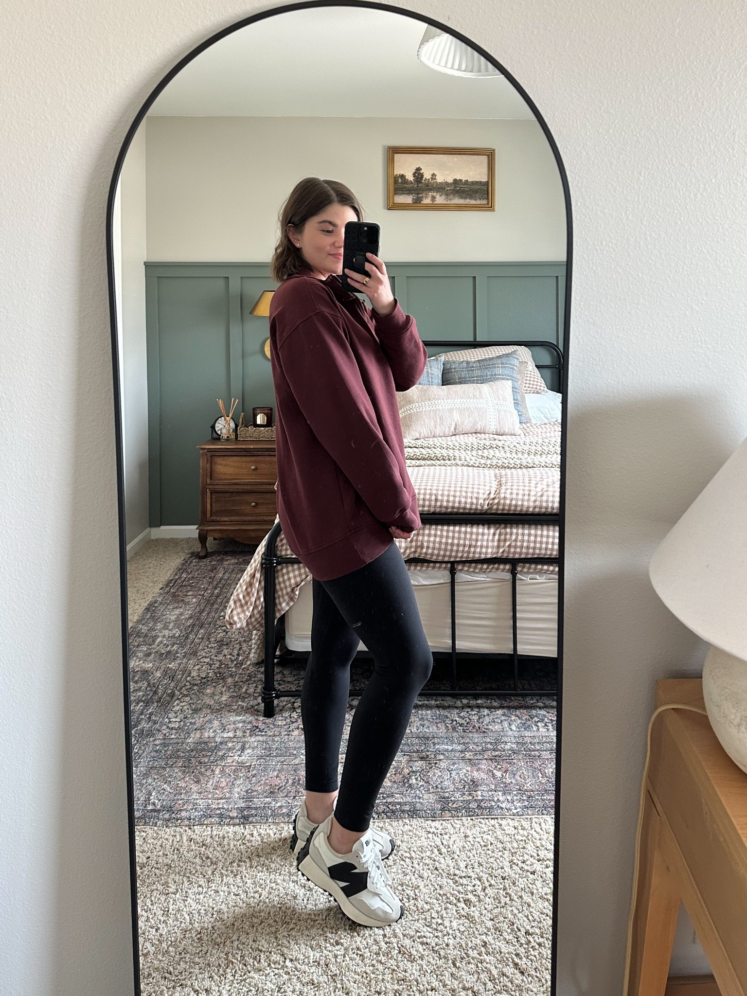 fall outfit, teacher outfit, back to school, petite fashion, lululemon leggings, old navy fashion, burgundy sweatshirt, new balance 327, half zip up tunic

#LTKootd #LTKPetite #LTKWorkwear