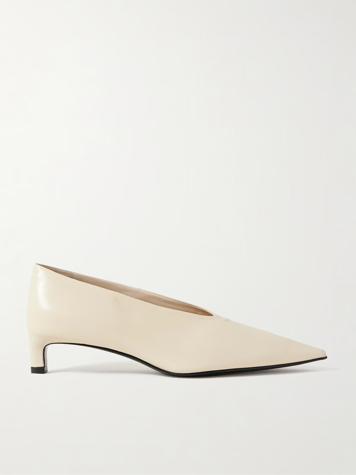 Jil Sander - Leather Pumps - Cream | NET-A-PORTER (US)