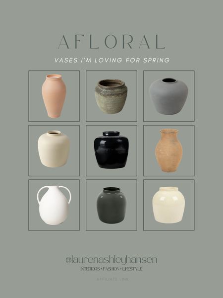Afloral vases I’m living for the spring and summer! All of these are neutral and can be styled in your home all year round, but I’m especially loving them with spring and summer florals! I have a few of these in our home right now. 

#LTKstyletip #LTKhome