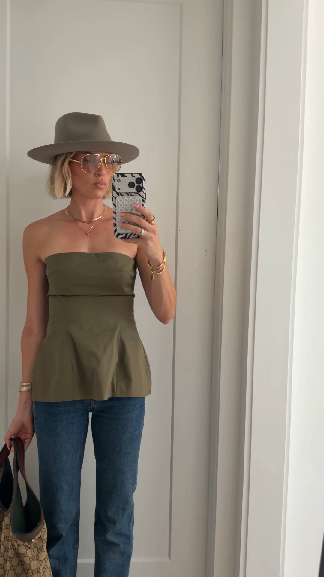 Wearing a small in the top. Jeans and heels run tts

#LTKdayinmylife #LTKOver40 #LTKTall