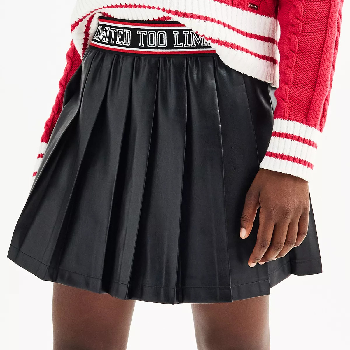 Girls 7-16 Limited Too Pleated Leather Skort | Kohl's