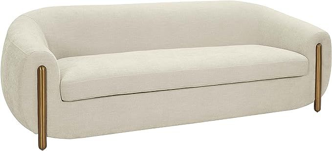 Lina Cream Textured Linen Sofa by Inspire Me! Home Décor | Amazon (US)